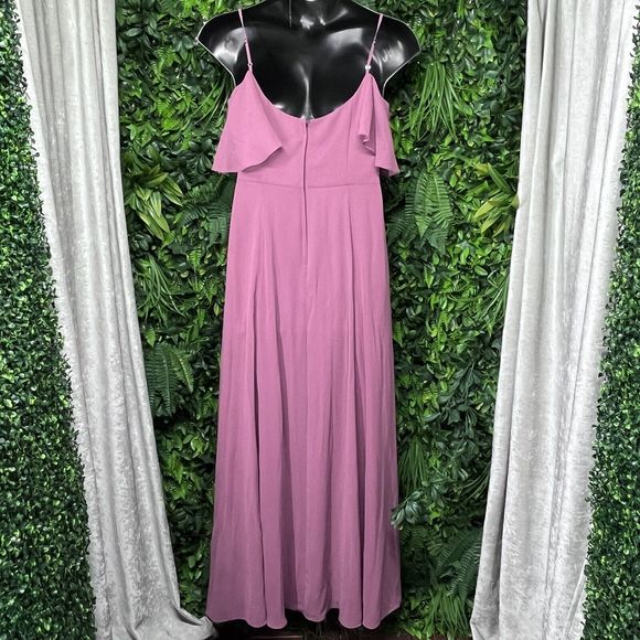 CELEBRATE DB‎ STUDIO Dress Women 12 Pink Flowy Cold Shoulder Evening Gown 2381 - Picture 10 of 10